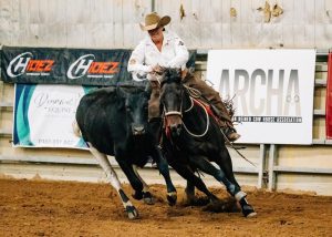 Mitch in equestrian competition